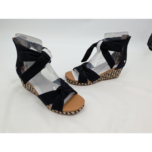 NWT UGG Yarrow Espadrille Wedge Sandals Size 7.5 Preppy Career Office Summer - Picture 1 of 7